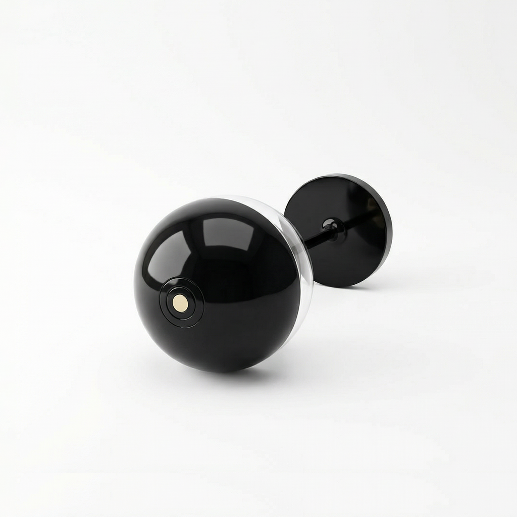 Fouss Candy Dot Series Portable Ambient Table Lamp Black Color – Minimalist Modern Mood Light for Bedroom & Living Room