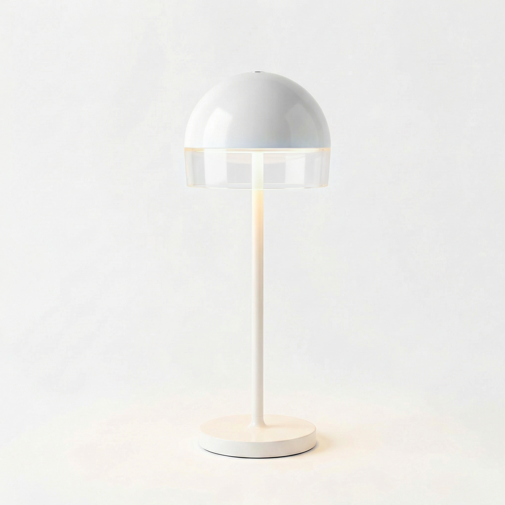 Fouss Candy Dot Series Portable Ambient Table Lamp White Color – Minimalist Modern Mood Light for Bedroom & Living Room