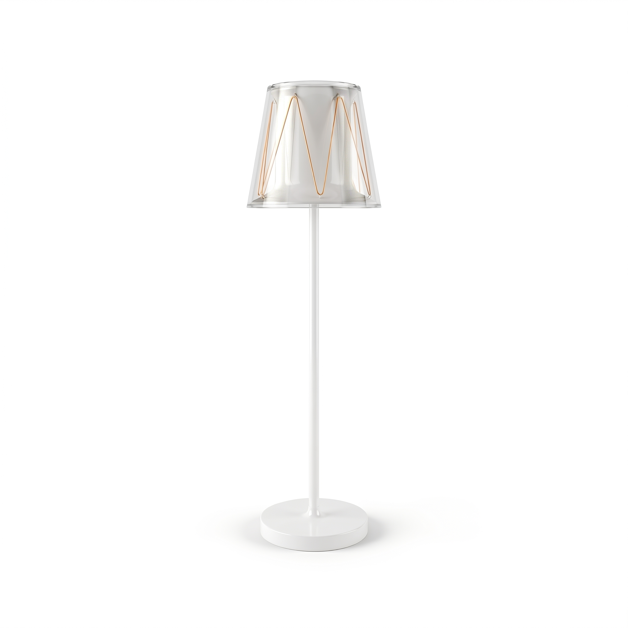 Fouss Cupcake Ambient Table Lamp – White Color Modern Minimalist Warm Glow Desk Light for Bedroom & Living Room