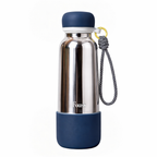 FOUSS  Fashion Spot Water Bottle- Deep Blue