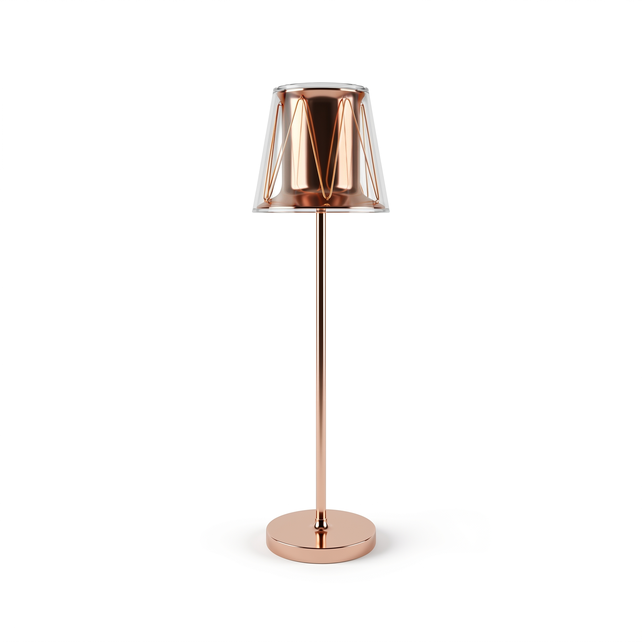 Fouss Cupcake Ambient Table Lamp – Rose Gold Color Modern Minimalist Warm Glow Desk Light for Bedroom & Living Room